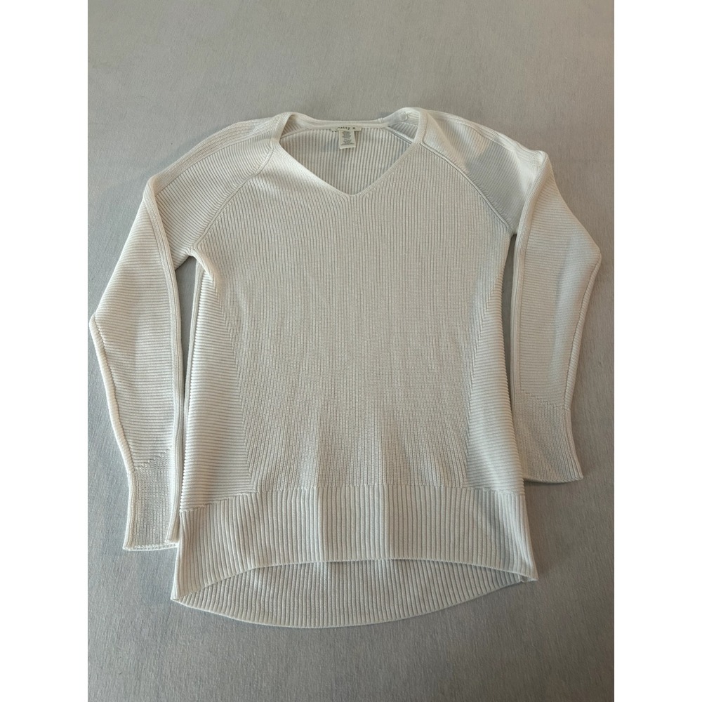Matty M Women's Ribbed Stitch V Neck Pullover‎ Sweater